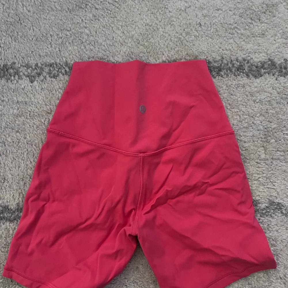 Lululemon Women's Pink Biker Shorts 6” - Picture 4 of 6